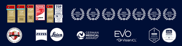 Auszeichnungen, Zertifikate und Partner von Auge Laser Chirurgie in Linz und Wien